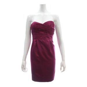 Phoebe Couture Magenta Strapless Mini Dress Size 8